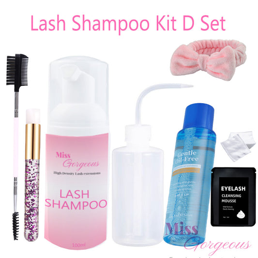 Lash Shampoo Kit D Set lash extensons shampoo oil free lash cleanser bath lash extension aftercare kit