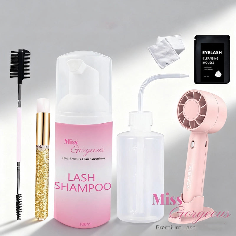 Lash Clarity Kit: Lash Shampoo with Min Fan