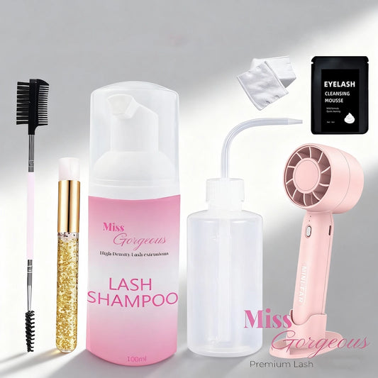 Lash Clarity Kit: Lash Shampoo with Min Fan